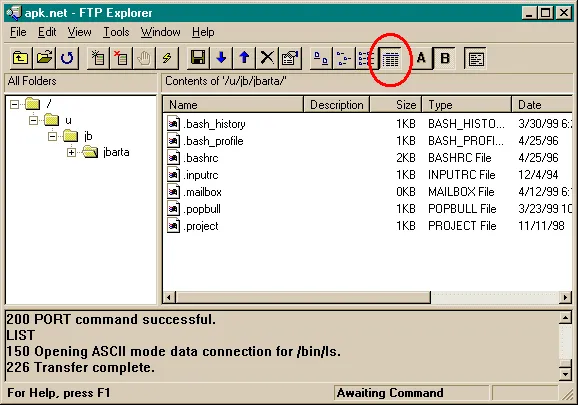 FTP Explorer screenshot