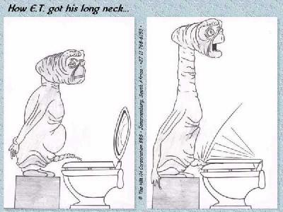 How ET got his long neck.