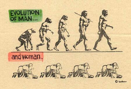 The evolution of man... and woman.